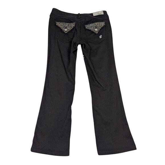 Y2K Vintage Rocawear Embellished Pockets Jeans Black Size 11 Roca Wear - Picture 3 of 12